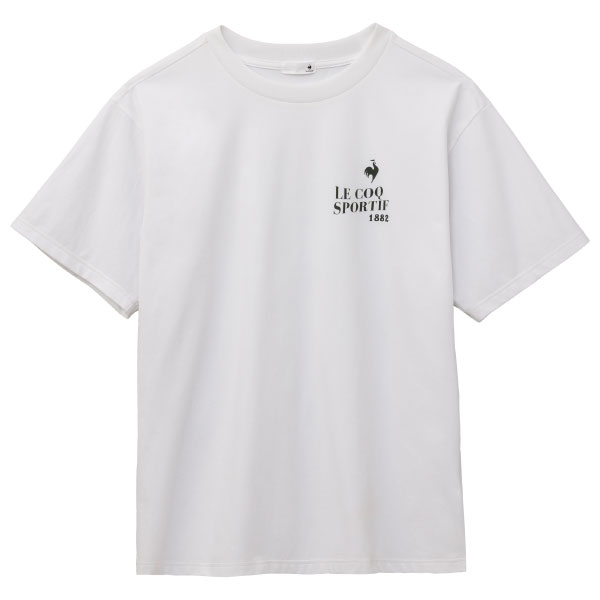 ルコックスポルティフ サンスクリーンルースターグラフィック半袖Tシャツ （ LT6FHT03M-WH00 ）[ lecoq sportif MS メンズ ]26FW