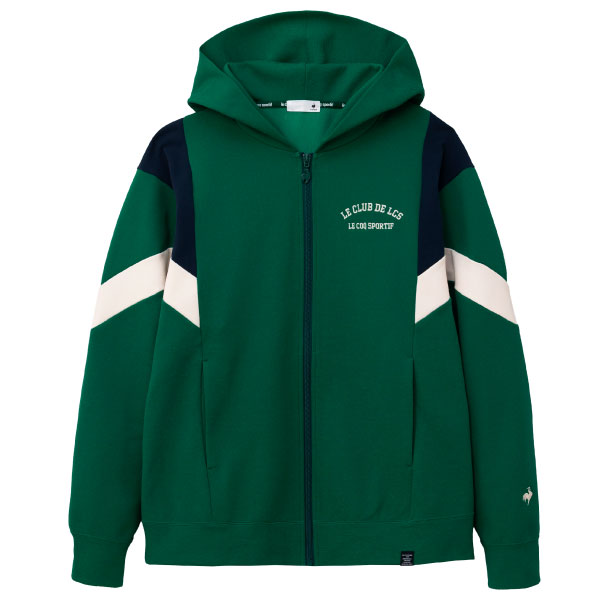 ルコックスポルティフ 防風リブニット前開きスウェットパーカー （ LT6FSW40M-GR00 ）[ lecoq sportif MSWS メンズ ]26FW
