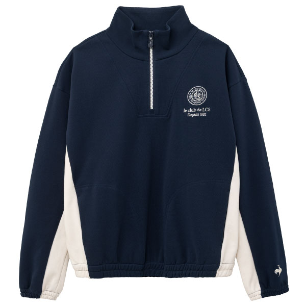 ルコックスポルティフ 防風リブニットアノラックジャケット （ LT6FSW42L-NV00 ）[ lecoq sportif LWJ レディース ]26FW