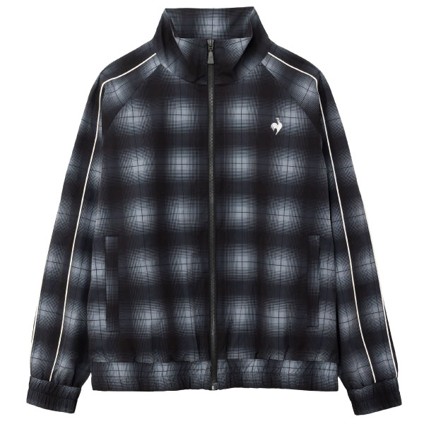 ルコックスポルティフ グラフィックフルジップウィンドジャケット （ LT6FWB32L-BK00 ）[ lecoq sportif LWJ レディース ]26FW