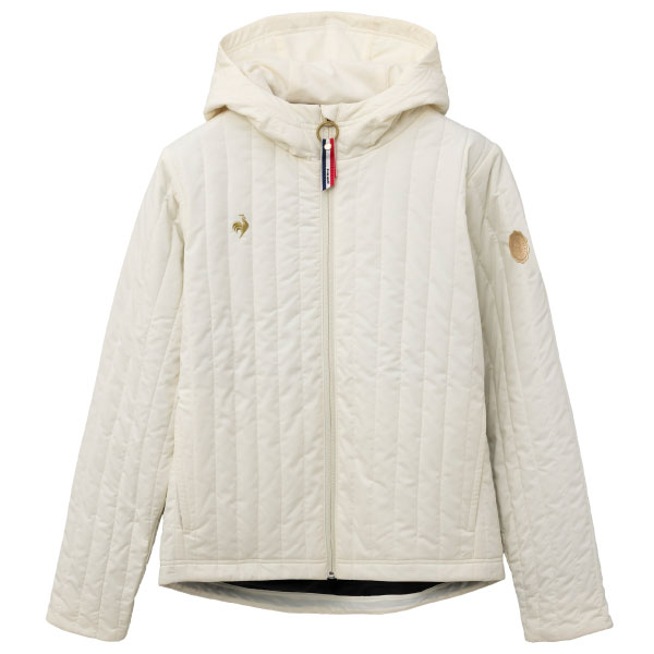 ルコックスポルティフ 薄中わたジャケット （ LT6FWB80L-WH01 ）[ lecoq sportif LWJ レディース ]26FW
