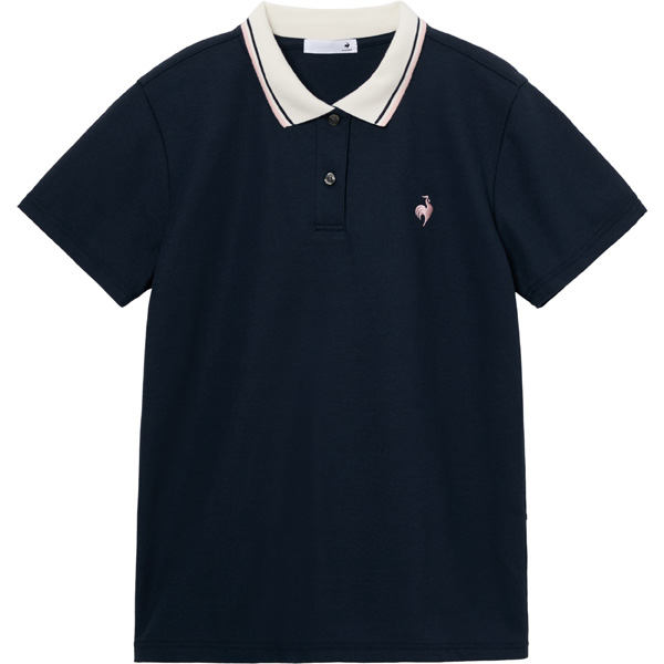 ルコックスポルティフ バックプリーツカノコポロシャツ （ LT6SHS41L-NV00 ）[ lecoq sportif LS レディース ]26SS