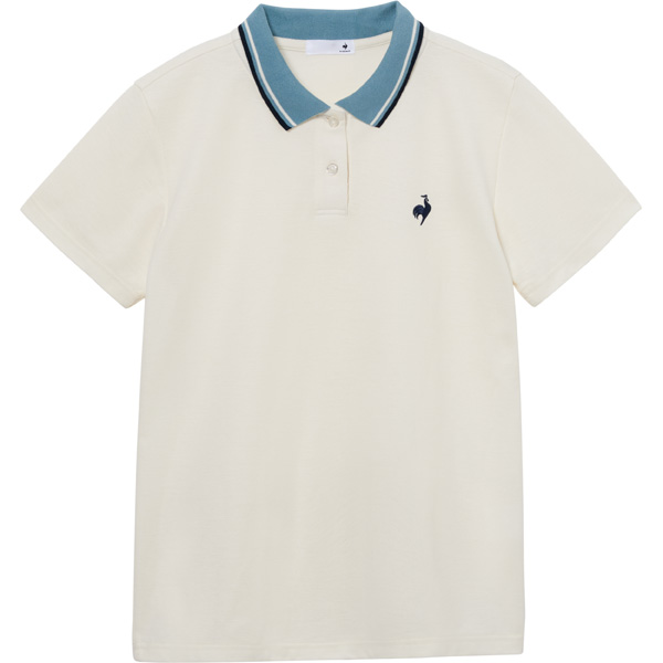 ルコックスポルティフ バックプリーツカノコポロシャツ （ LT6SHS41L-WH01 ）[ lecoq sportif LS レディース ]26SS