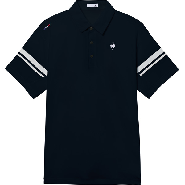 ルコックスポルティフ 接触冷感ポリエチレンポロシャツ （ LT6SHS42M-NV00 ）[ lecoq sportif MS メンズ ]26SS