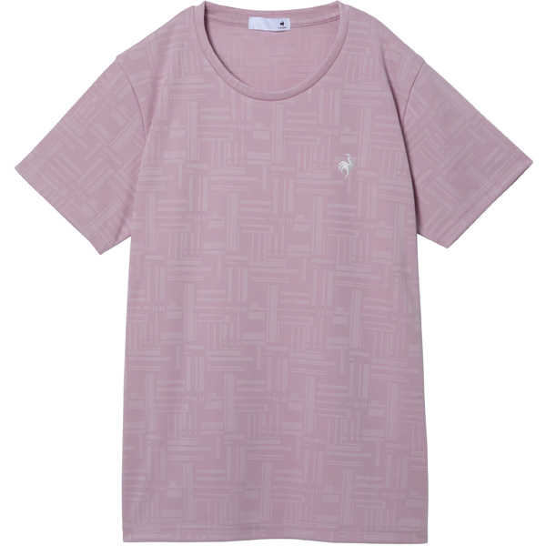 ルコックスポルティフ ジャガード半袖Tシャツ （ LT6SHT02L-PK00 ）[ lecoq sportif LS レディース ]26SS