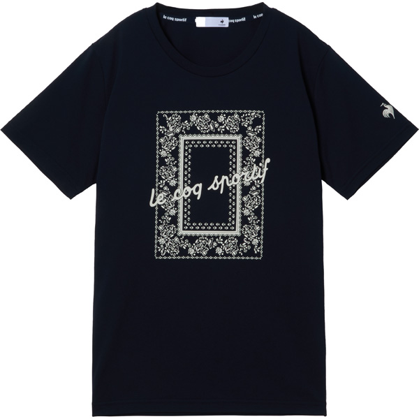 ルコックスポルティフ サンスクリーンスムースニット半袖Tシャツ （ LT6SHT03L-NV00 ）[ lecoq sportif LS レディース ]26SS