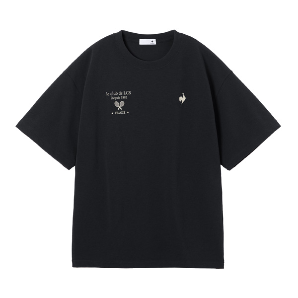 ルコックスポルティフ コットンライクポリエステル半袖Tシャツ （ LU5FHT01L-NV00 ）[ lecoq sportif LS レディース ]25FW