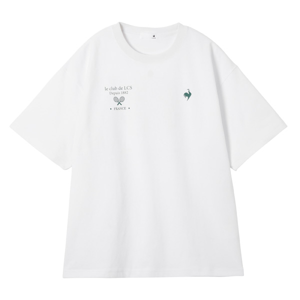 ルコックスポルティフ コットンライクポリエステル半袖Tシャツ （ LU5FHT01L-WH00 ）[ lecoq sportif LS レディース ]25FW