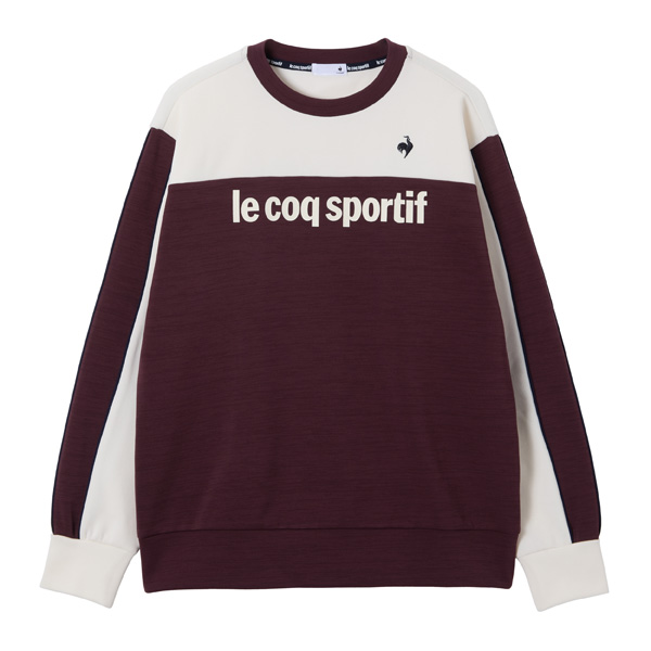 ルコックスポルティフ ハーフゲージニットクルーネックスウェット （ LU5FSW42M-WR00 ）[ lecoq sportif MSWS メンズ ]25FW