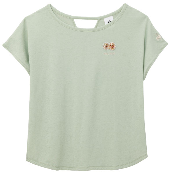 ルコックスポルティフ PJコラボシアーニット半袖Tシャツ （ LZ6FHTP3L-GR00 ）[ lecoq sportif LS レディース ]26FW