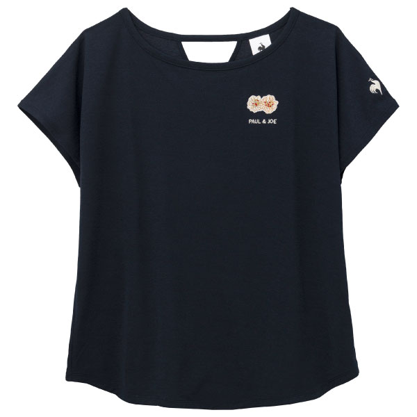 ルコックスポルティフ PJコラボシアーニット半袖Tシャツ （ LZ6FHTP3L-NV00 ）[ lecoq sportif LS レディース ]26FW