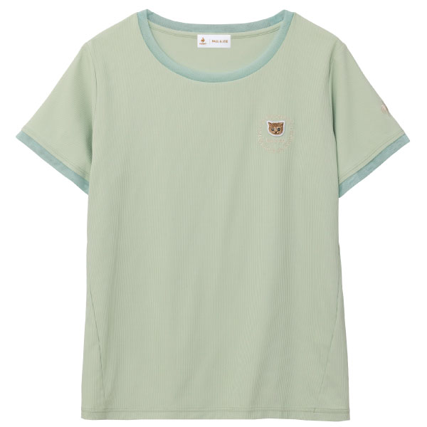ルコックスポルティフ PJコラボソフトリブニット半袖シャツ （ LZ6FHTP8L-GR00 ）[ lecoq sportif LS レディース ]26FW