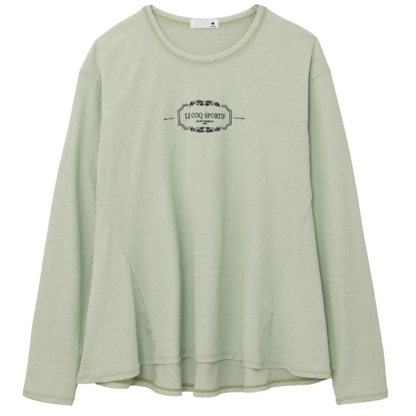 ルコックスポルティフ シアーニット長袖Tシャツ （ LZ6FLT01L-GR00 ）[ lecoq sportif LS レディース ]26FW