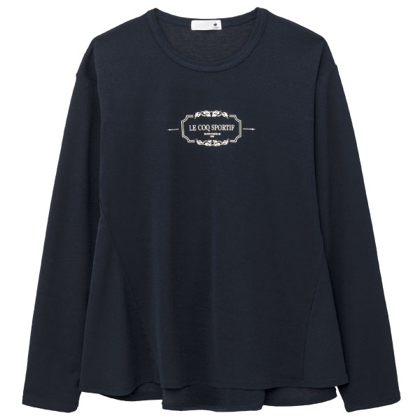 ルコックスポルティフ シアーニット長袖Tシャツ （ LZ6FLT01L-NV00 ）[ lecoq sportif LS レディース ]26FW