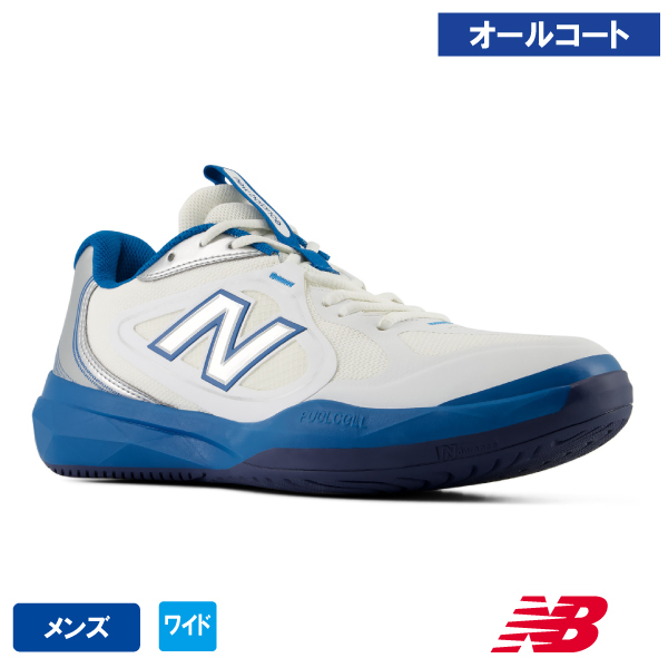 ニューバランス フューエルセル 796 v5 H WH×BL(new balance FuelCell 796 v5 H M7962IX 4E) テニスシューズ メンズ オールコート 26FW