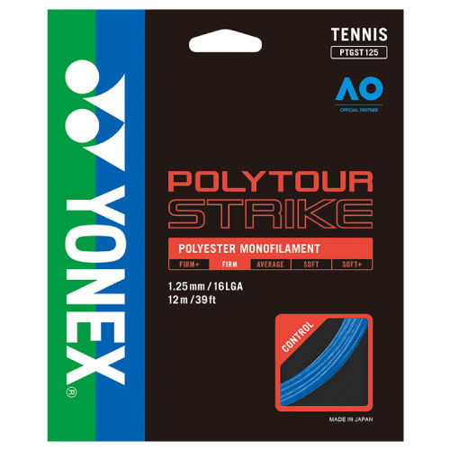 ヨネックス ポリツアーストライク ブルー (PTGST-002)  [ YONEX ポリエステル ストリング ]22SS
