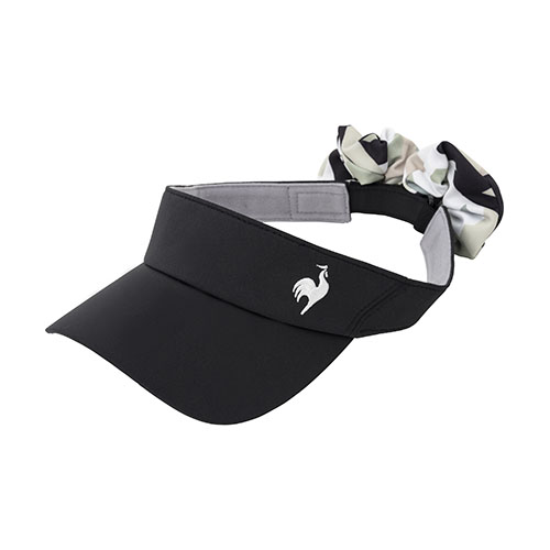 ルコック　スポルティフ　バイザー 白/青/赤 水玉模様/ストライプ ルコックスポルティフ le coq sportif サンバイザー