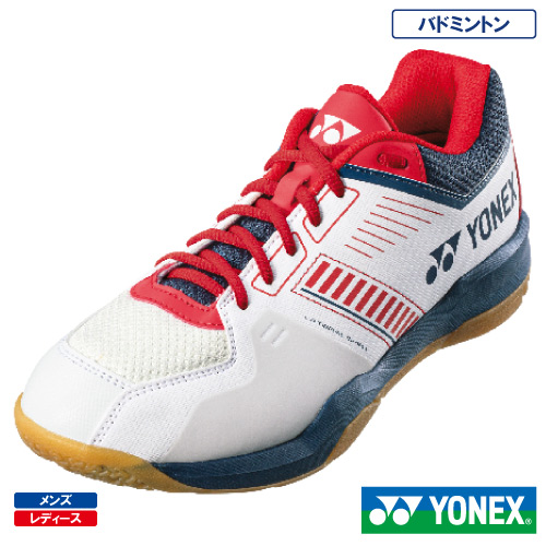 YONEX SHB-03 バドミントンシューズ ホワイト/オレンジ/25.5cm YONEX ヨネックス バドミントンシューズ メンズ レディース