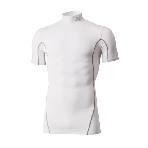ヨネックス 【fitness model】 ユニ ハイネック半袖シャツ（STB-F1007-011）[YONEX US ユニセックス ]20SS