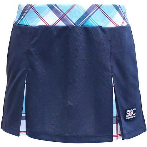 【SALE】セントクリストファー ウエストチェックゲームスコート （ STC-BCW2312-NV ）[ St.Christopher SK レディース ]23SS【メーカー取寄せ商品】
