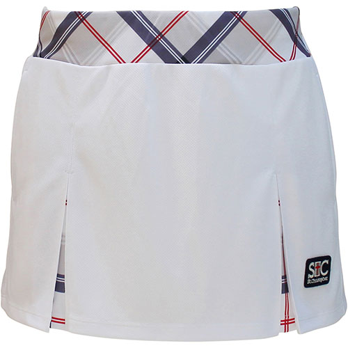 【SALE】セントクリストファー ウエストチェックゲームスコート （ STC-BCW2312-WH ）[ St.Christopher SK レディース ]23SS【メーカー取寄せ商品】