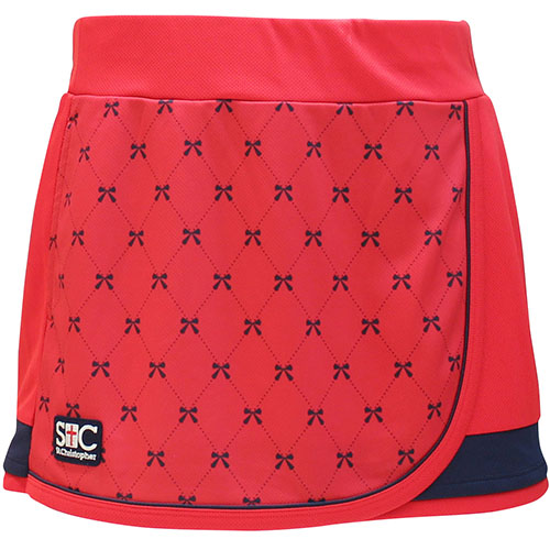 【SALE】セントクリストファー リボンズゲームスコート （ STC-BCW2322-RD ）[ St.Christopher SK レディース ]23SS【メーカー取寄せ商品】