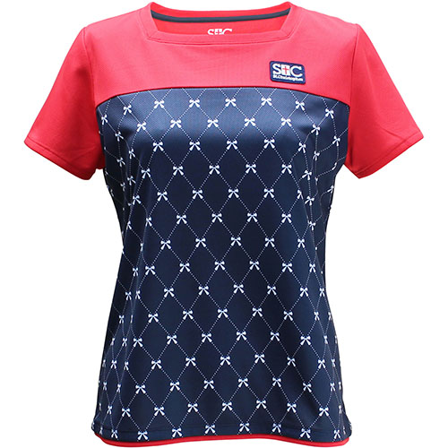 【SALE】セントクリストファー ウエストリボンズゲームシャツ （ STC-BCW2323-NV ）[ St.Christopher LS レディース ]23SS【メーカー取寄せ商品】