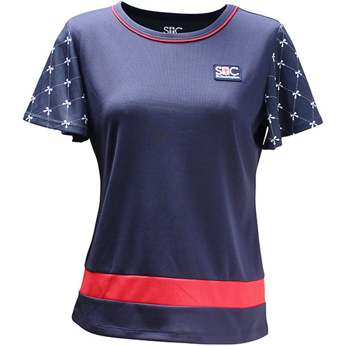 【SALE】セントクリストファー スリーブリボンズゲームシャツ （ STC-BCW2327-NV ）[ St.Christopher LS レディース ]23SS【メーカー取寄せ商品】