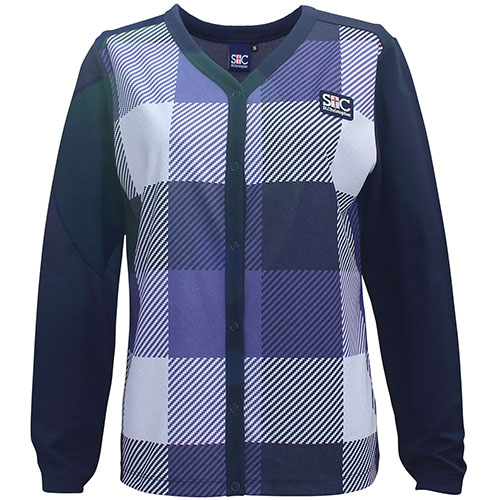 【SALE】セントクリストファー パネルチェックカーディガン （ STC-BCW6419-IR ）[ St.Christopher LSWS レディース ]23FW【メーカー取寄せ商品】