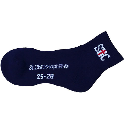 セントクリストファー メンズハーフソックス （ STC-BDA4801-NV ）[ St.Christopher MSC メンズ ]24FW【メーカー取寄せ商品】