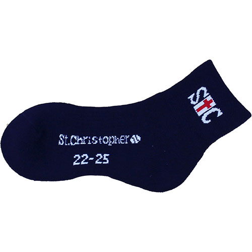 セントクリストファー レディースハーフソックス （ STC-BDA4803-NV ）[ St.Christopher LSC レディース ]24FW【メーカー取寄せ商品】
