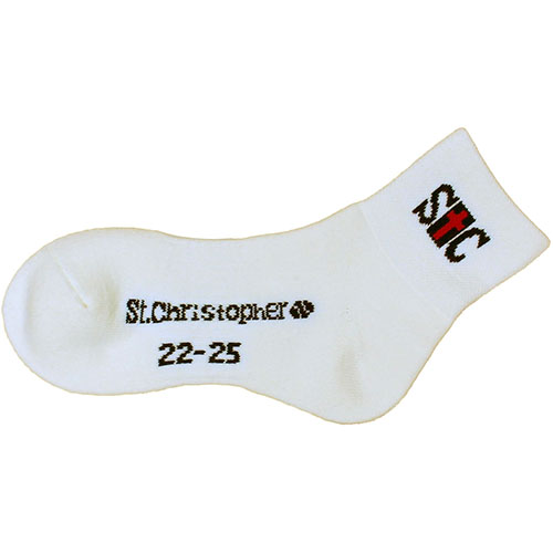 セントクリストファー レディースハーフソックス （ STC-BDA4803-OWH ）[ St.Christopher LSC レディース ]24FW【メーカー取寄せ商品】