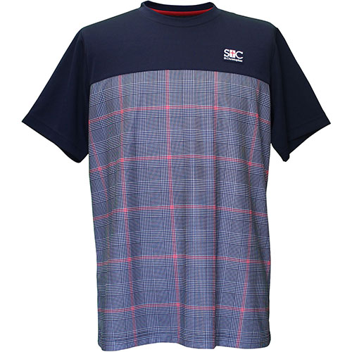 【SALE】セントクリストファー グレンチェックメンズゲームシャツ （ STC-BDM5451-NV ）[ St.Christopher MS メンズ ]24FW