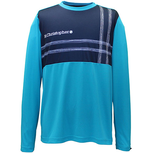 【SALE】セントクリストファー クロスラインロングスリーブシャツ （ STC-BDM5467-TQ ）[ St.Christopher MS メンズ ]24FW