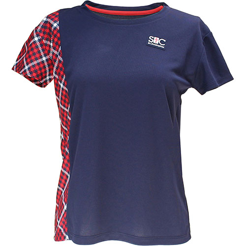 【SALE】セントクリストファー サイドチェックゲームシャツ （ STC-BDW2353-NV ）[ St.Christopher LS レディース ]24SS【メーカー取寄せ商品】