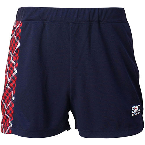 【SALE】セントクリストファー チェックゲームショートパンツ （ STC-BDW2354-NV ）[ St.Christopher LSP レディース ]24SS【メーカー取寄せ商品】