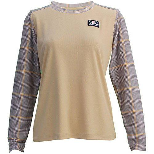 【SALE】セントクリストファー グレンチェックロングスリーブシャツ （ STC-BDW6457-CN ）[ St.Christopher LS レディース ]24FW