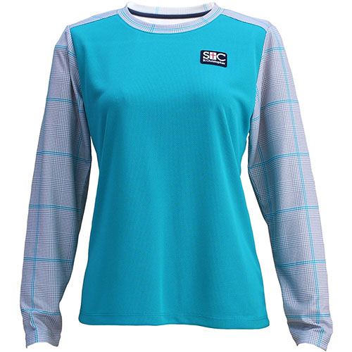 【SALE】セントクリストファー グレンチェックロングスリーブシャツ （ STC-BDW6457-TQ ）[ St.Christopher LS レディース ]24FW