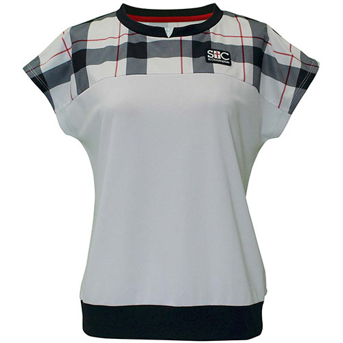 【SALE】セントクリストファー ショルダーブロックチェックゲームシャツ （ STC-BEW2423-NV ）[ St.Christopher LS レディース ]25SS【メーカー取寄せ商品】