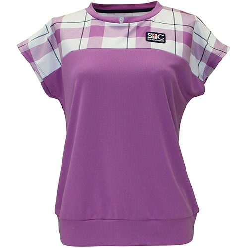 【SALE】セントクリストファー ショルダーブロックチェックゲームシャツ （ STC-BEW2423-OC ）[ St.Christopher LS レディース ]25SS【メーカー取寄せ商品】