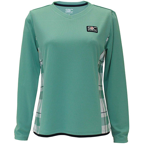 【SALE】セントクリストファー バッグブロックチェックロングスリーブシャツ （ STC-BEW2427-AG ）[ St.Christopher LS レディース ]25SS【メーカー取寄せ商品】