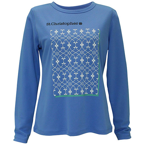 【SALE】セントクリストファー アラベスクロングスリーブシャツ （ STC-BEW2437-SK ）[ St.Christopher LS レディース ]25SS【メーカー取寄せ商品】