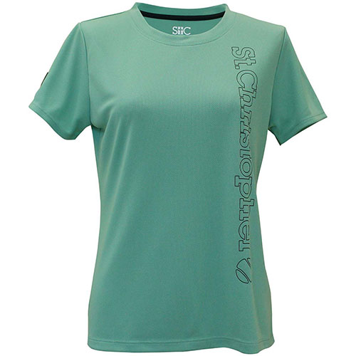 【SALE】セントクリストファー バーチカルロゴプラクティスシャツ （ STC-BEW2441-AG ）[ St.Christopher LS レディース ]25SS【メーカー取寄せ商品】