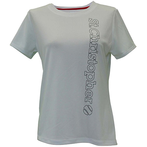【SALE】セントクリストファー バーチカルロゴプラクティスシャツ （ STC-BEW2441-WH ）[ St.Christopher LS レディース ]25SS【メーカー取寄せ商品】