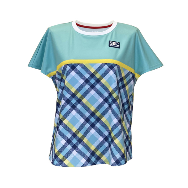 セントクリストファー ウエストチェックゲームシャツ （ STC-BEW6511-TQ ）[ St.Christopher LS レディース ]25FW