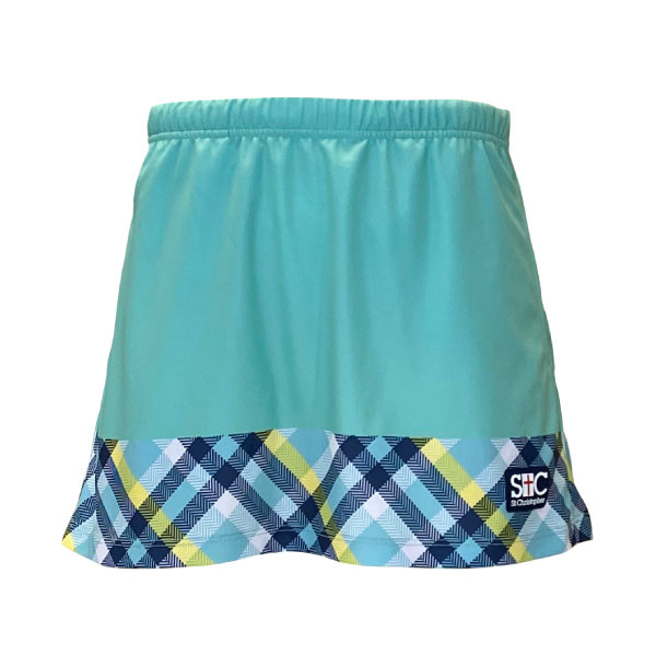 セントクリストファー ボトムチェックゲームスコート （ STC-BEW6512-TQ ）[ St.Christopher SK レディース ]25FW