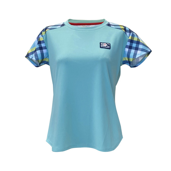 セントクリストファー ショルダーチェックゲームシャツ （ STC-BEW6513-TQ ）[ St.Christopher LS レディース ]25FW