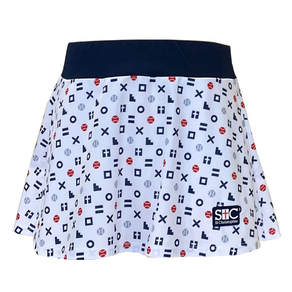 セントクリストファー チックタックトーフレアゲームスコート （ STC-BEW6522-OWH ）[ St.Christopher SK レディース ]25FW