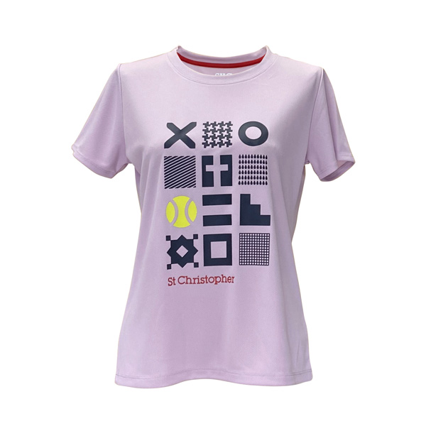 セントクリストファー フロントチックタックトーゲームシャツ （ STC-BEW6525-PK ）[ St.Christopher LS レディース ]25FW