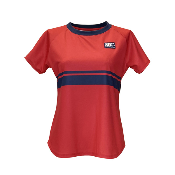 セントクリストファー ウエストラインゲームシャツ （ STC-BEW6531-RD ）[ St.Christopher LS レディース ]25FW